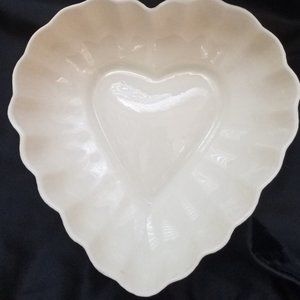 Belleek Porcelain Heart Shaped Candy/Nut Dish